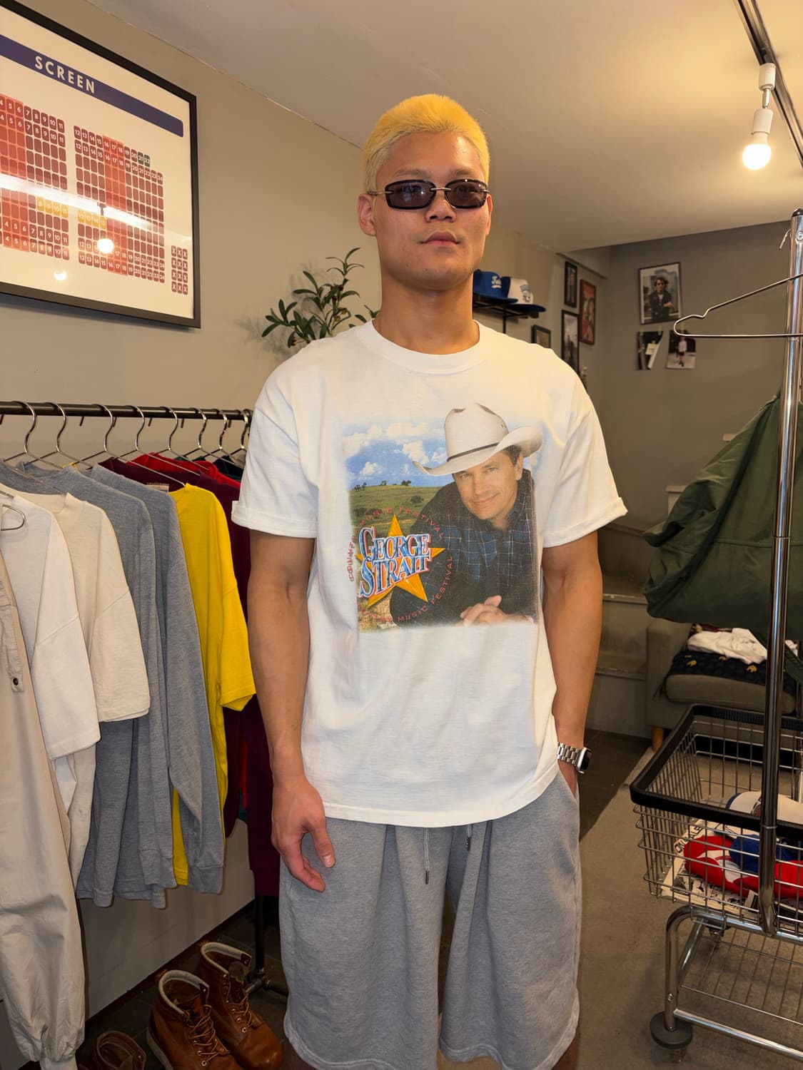 90‘s George Strait country music T-shirt 상품이미지2