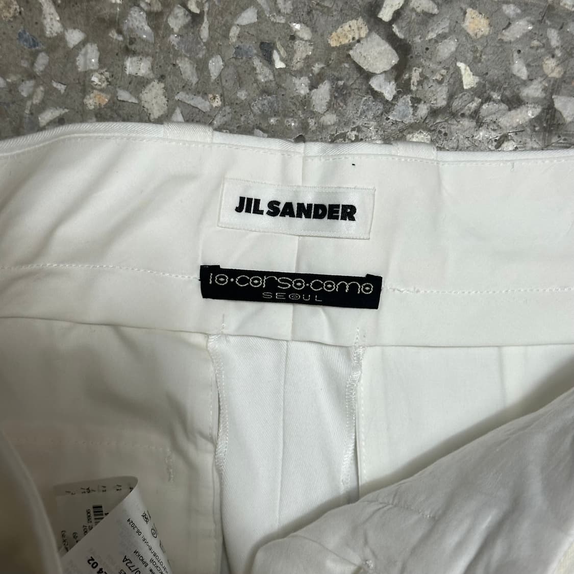 24ss 질 샌더 링 벨티드 와이드 코튼 팬츠 상품이미지7