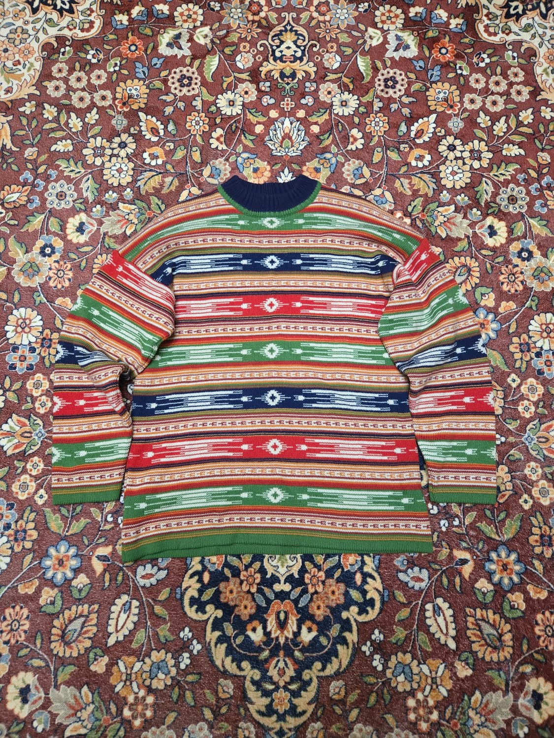 오일릴리(OILILY) 에스닉 패턴 울 니트M 상품이미지7