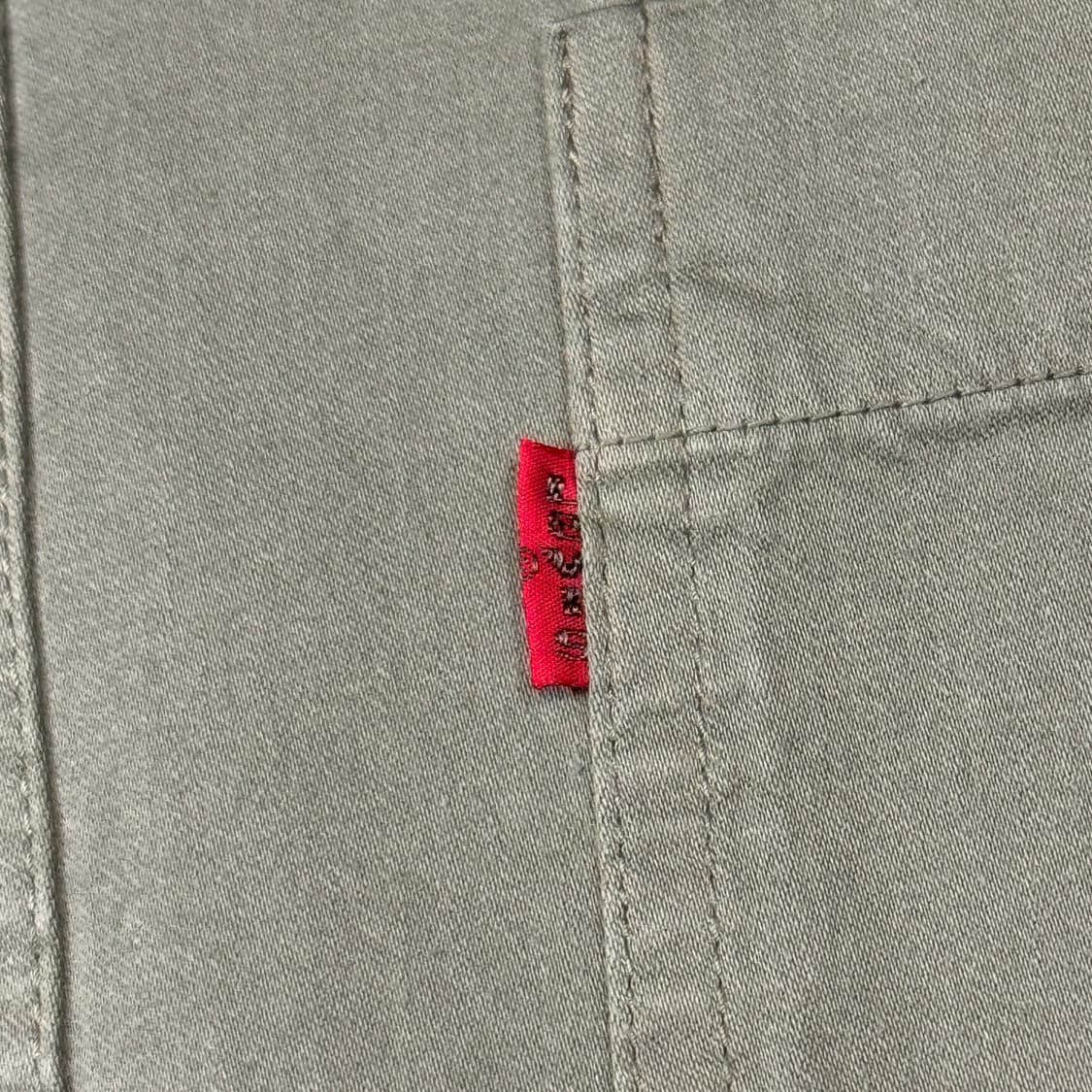 XL) 리바이스 올리브 카키 투포켓 코튼 셔츠 상품이미지4