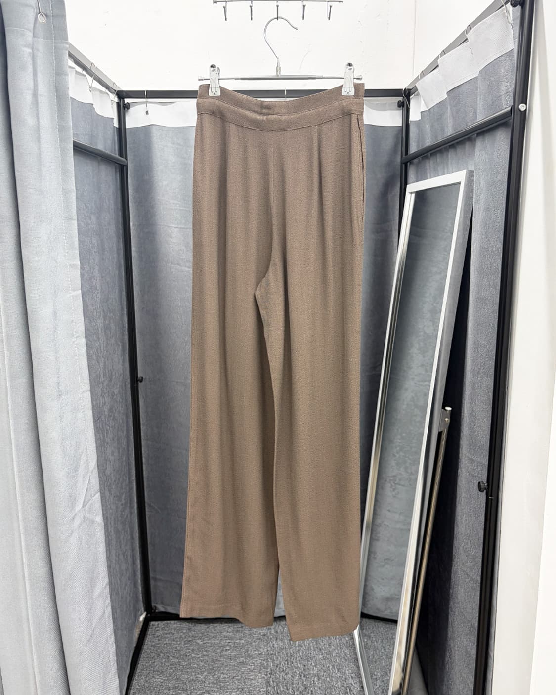 제니 테슬 트리밍 와이드 트라우저 상품이미지2