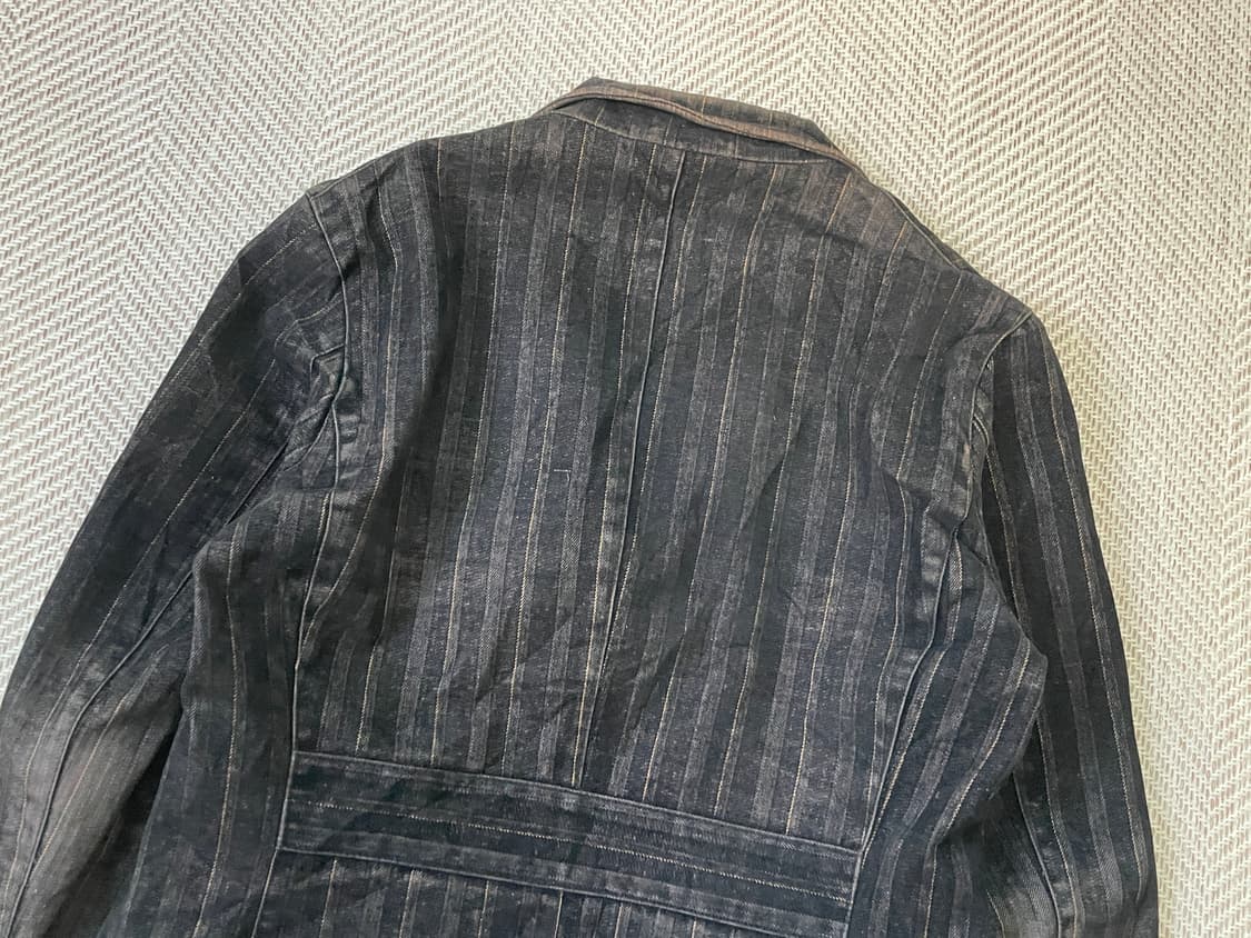 빈티지 스트라이프 코듀로이 벨티드 자켓 lgb y2k J03575 상품이미지5