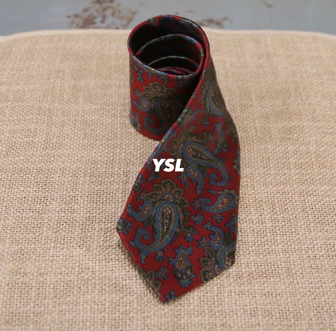 ysl 입생로랑 패턴 넥타이 상품이미지1