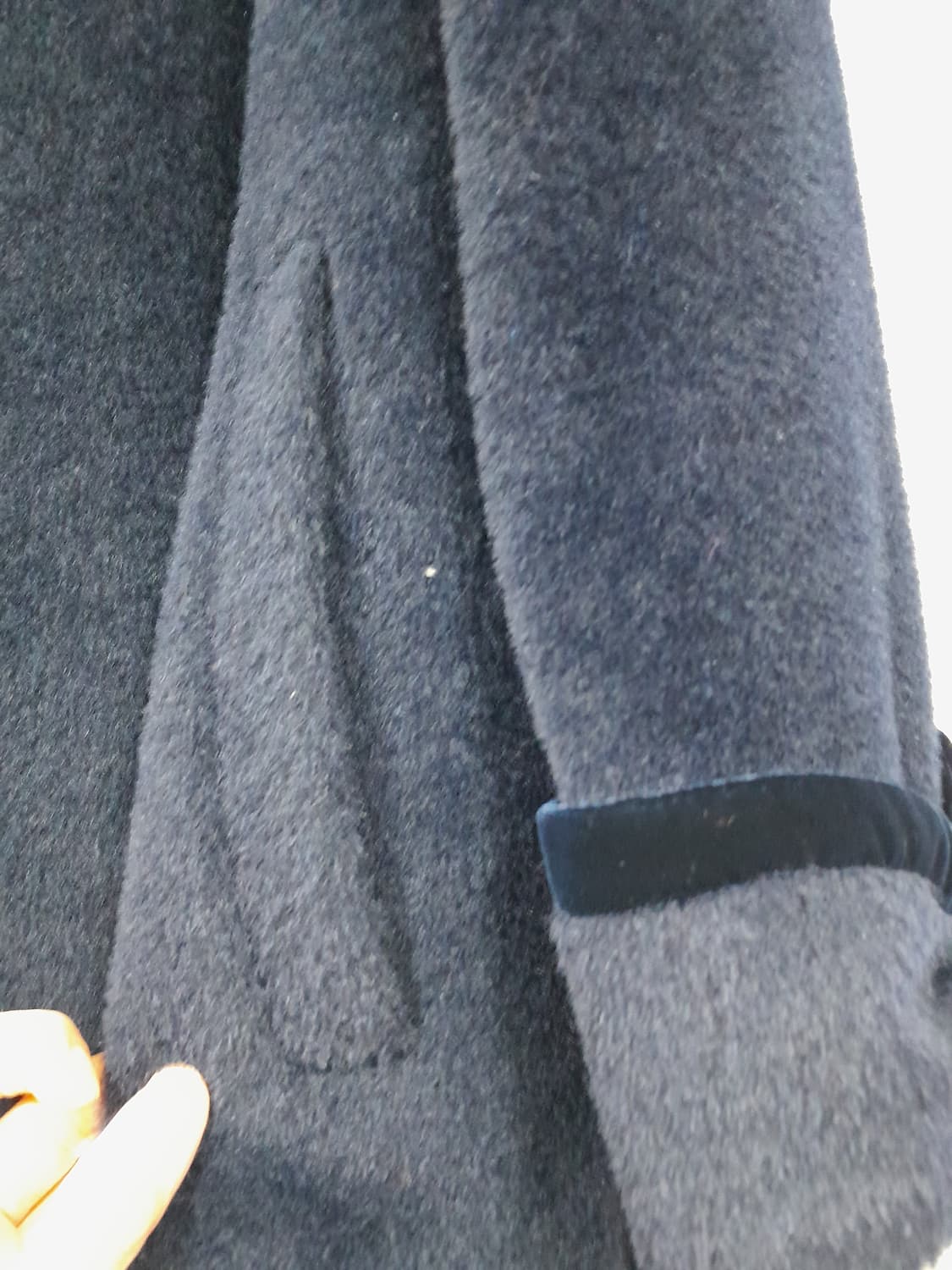 끌리오 네이비 모직 롱코트  상품이미지9