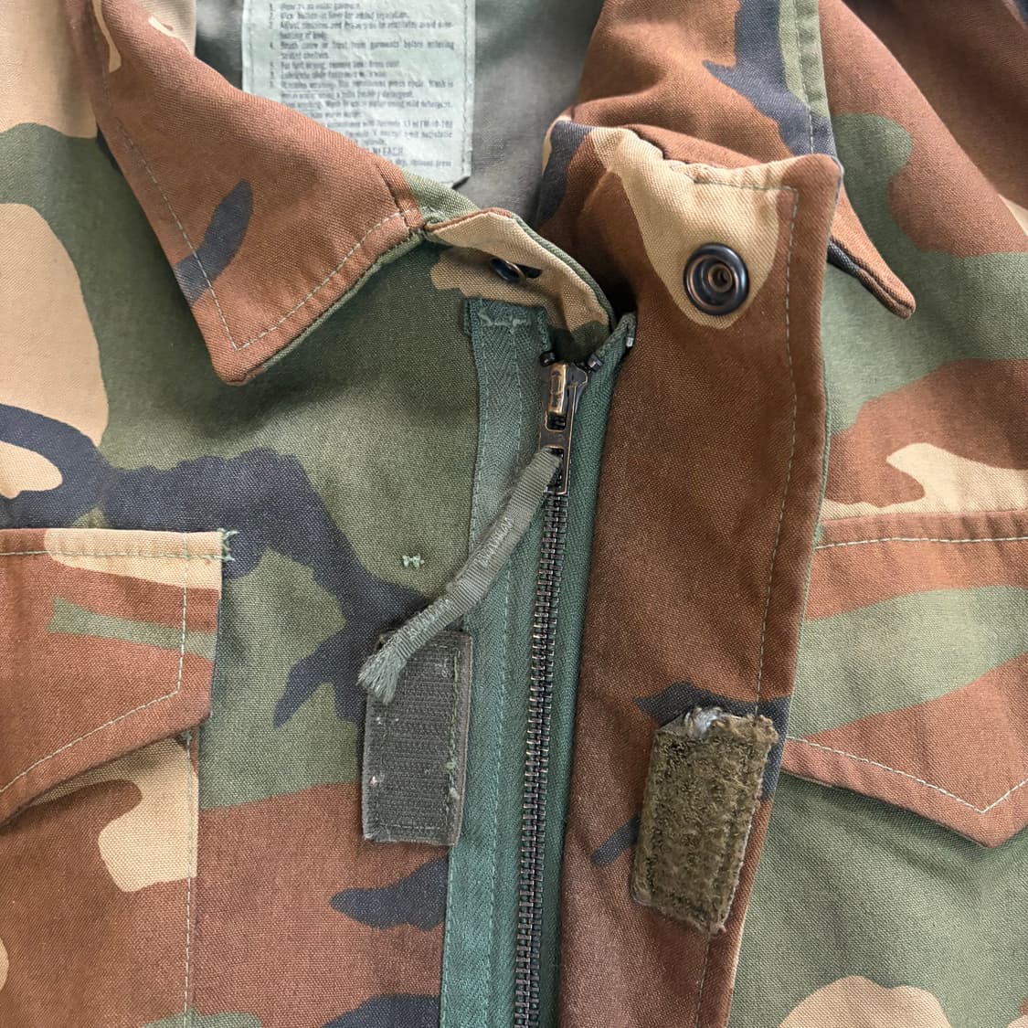 80s US Army M-65 빈티지 우드랜드 필드자켓 M 상품이미지5