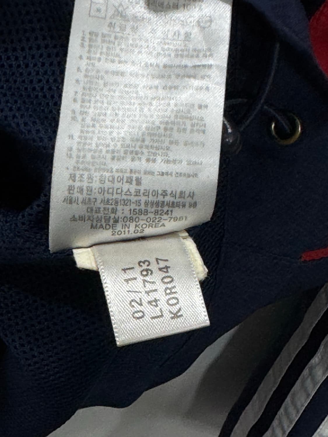 아디다스 삼선 바람막이 네이비 상품이미지6