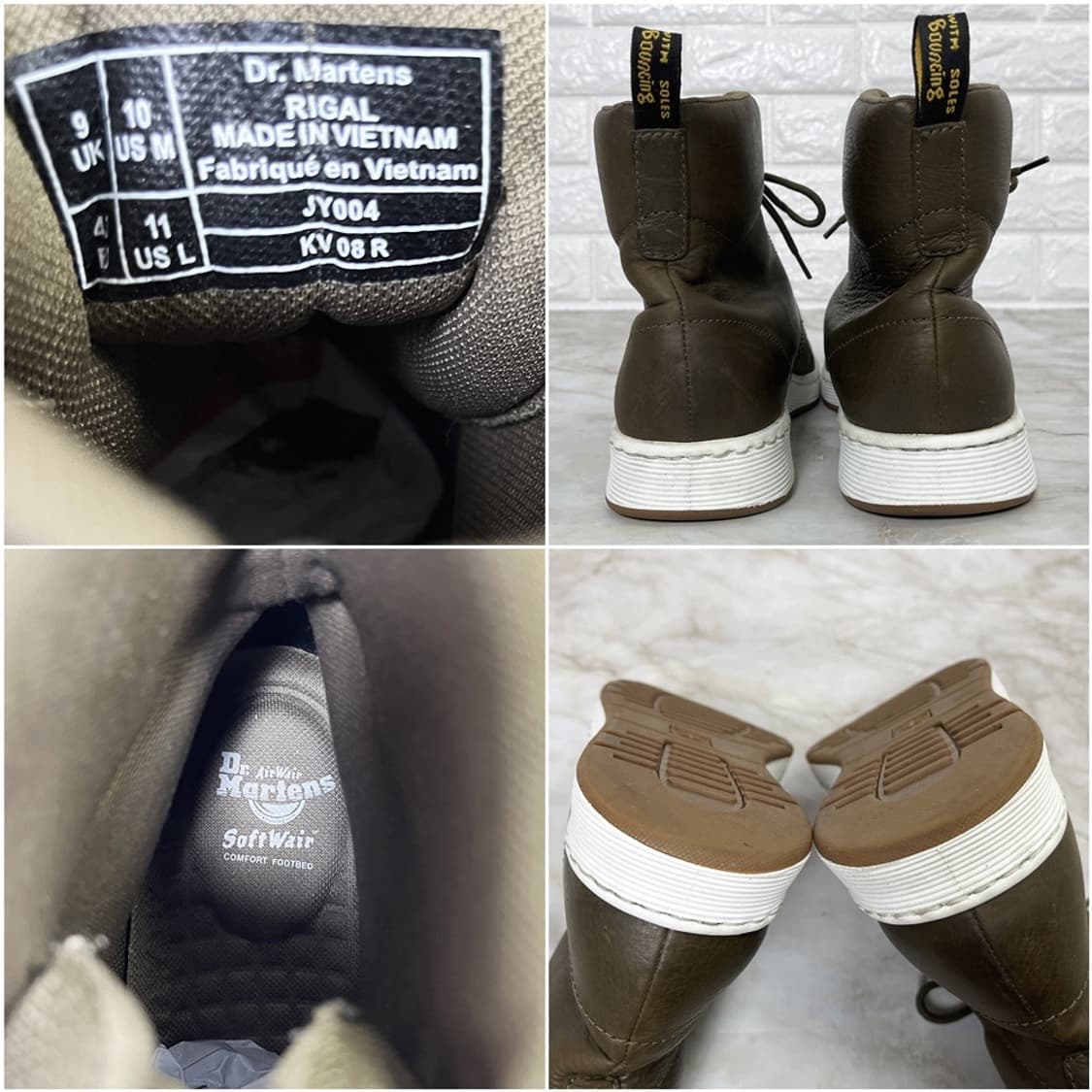 닥터마틴 regal 가죽 카키 부츠 UK9 280 상품이미지6