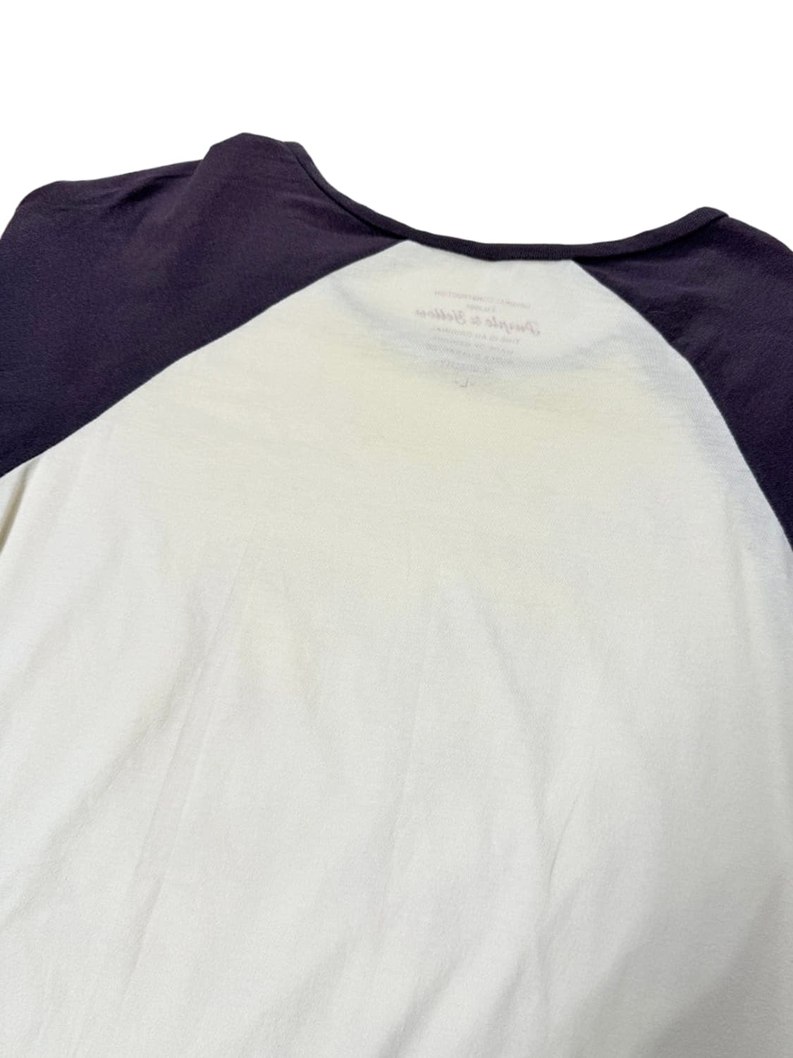  빈티지 보라 나그랑 프린팅 7부 긴팔티 상품이미지5