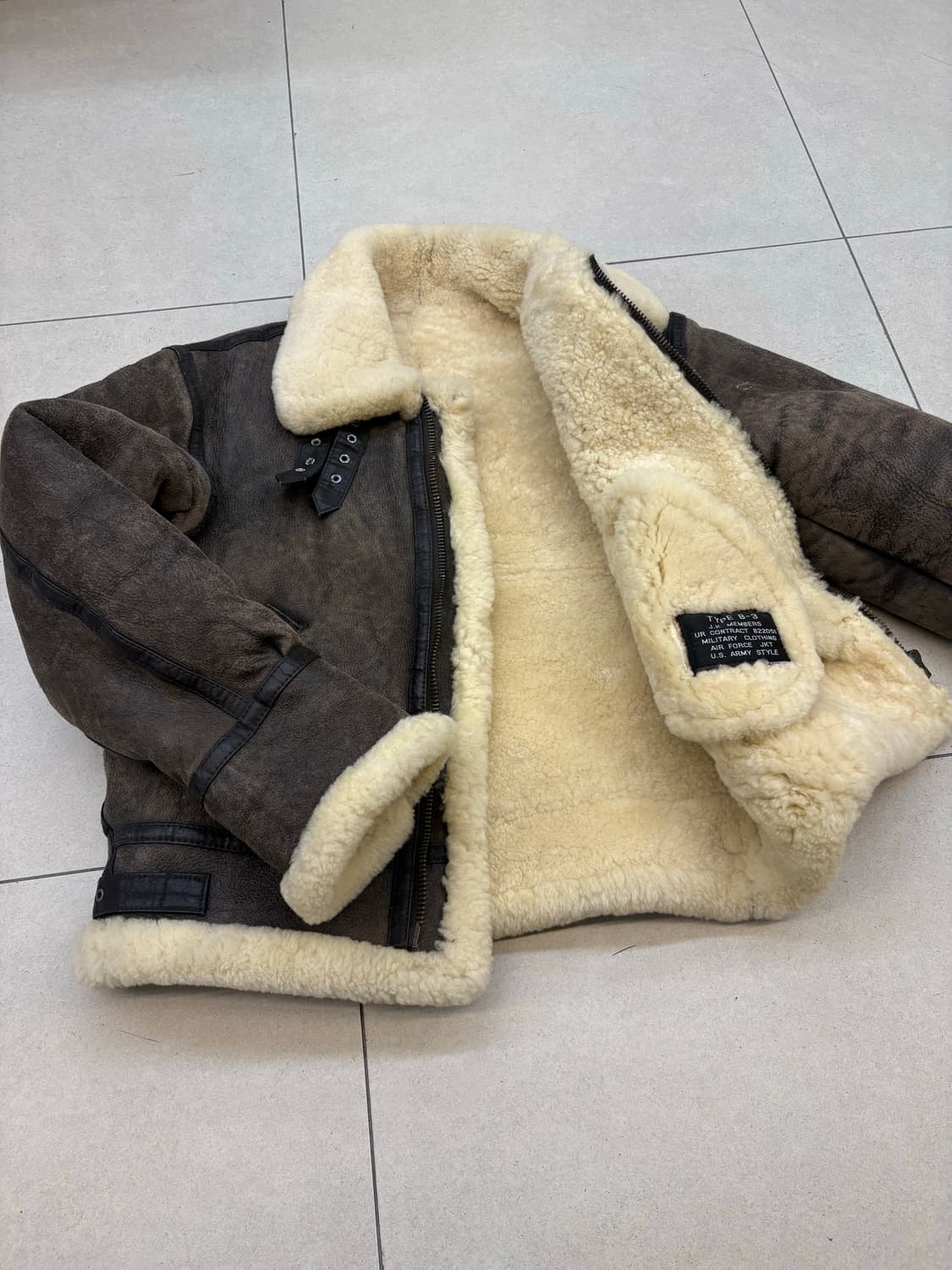 B-3 양털 무스탕 재킷 상품이미지9