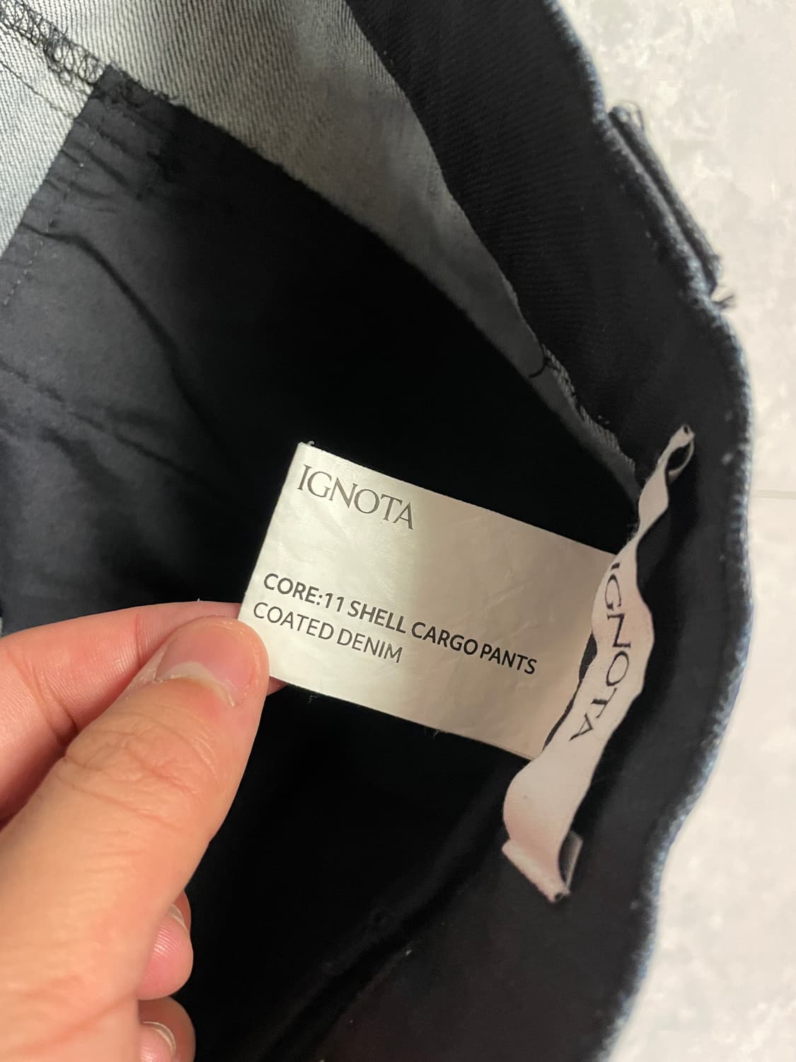 이그노타 코어11 쉘 카고 코티드 데님 L (구매내역 첨부) 상품이미지5