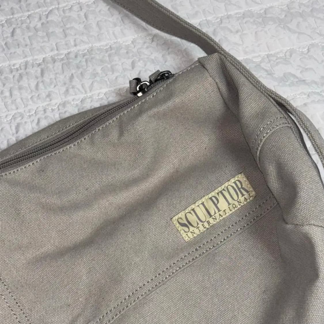 스컬프터 Vintage Canvas Duffel Bag Pale Gray 상품이미지2