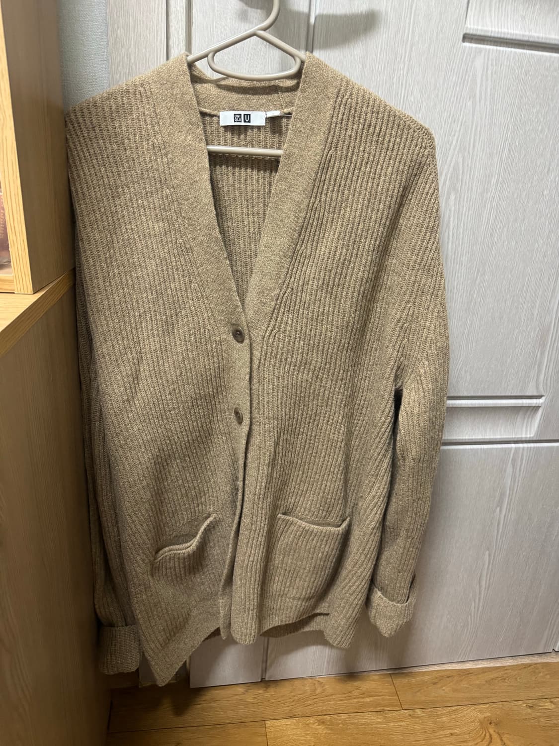 유니클로 uniqlo 여성 카멜 울 가디건 상품이미지2