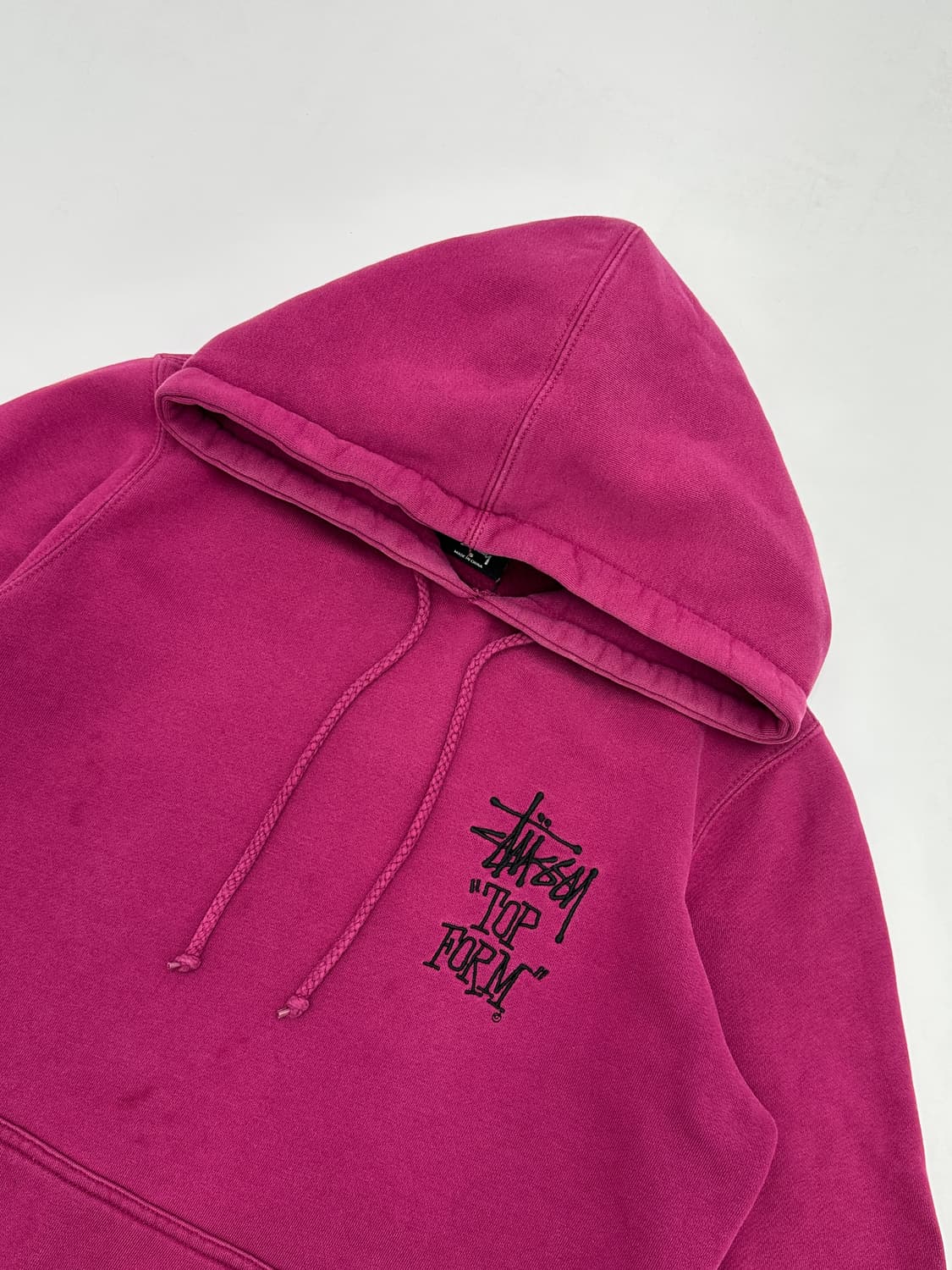 stussy 스투시 탑폼 핑크 후드티 상품이미지3