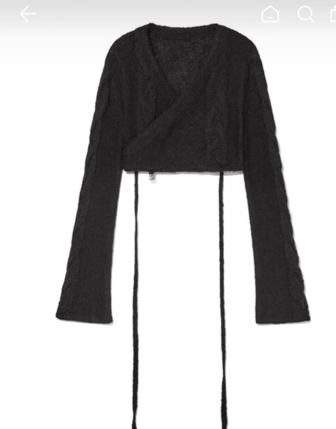 글로니 시몬 니트 가디건 블랙 상품이미지1