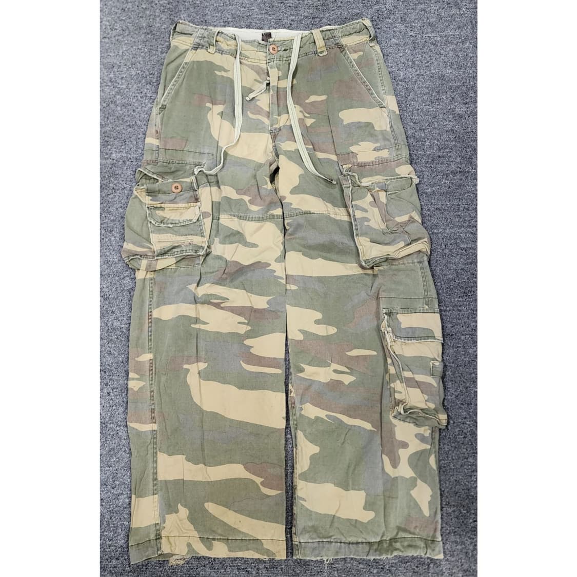 KUZI 71 쿠지71 빈티지 카모플라쥬 카모 카고 팬츠 바지 34 상품이미지1