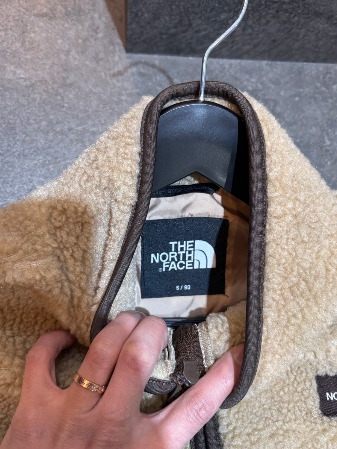 노스페이스 롱 후리스 뽀글이 플리스 잠바 90사이즈 상품이미지6