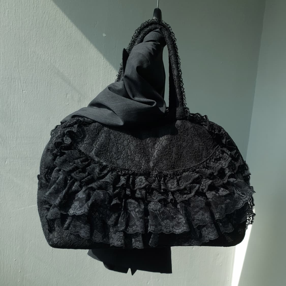 Vintage frill lace boston bag 상품이미지1