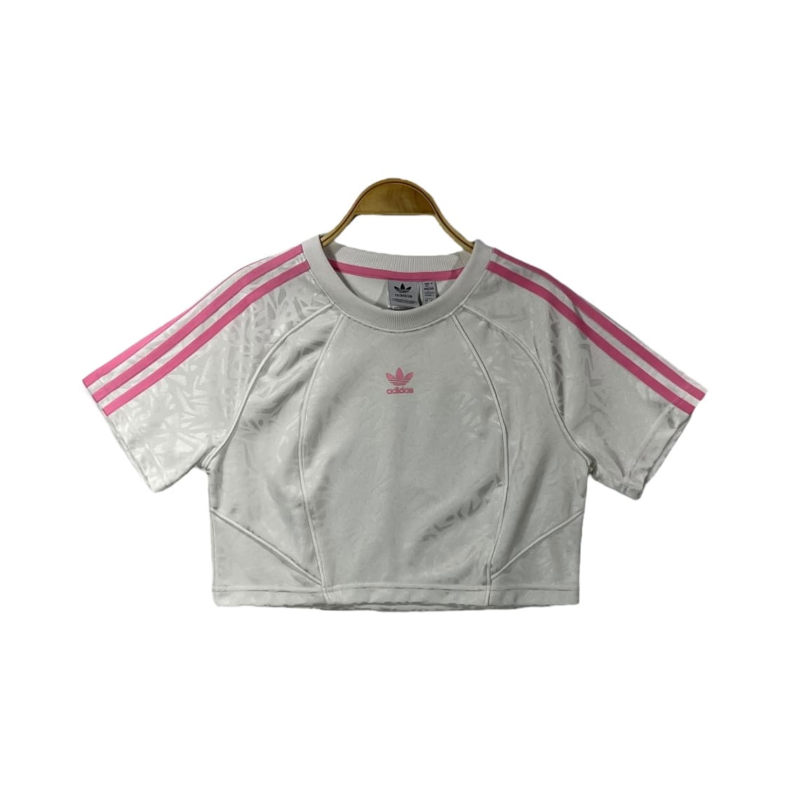 [Adidas] 아디다스 핑크 트레포일 크롭 티셔츠 상품이미지1