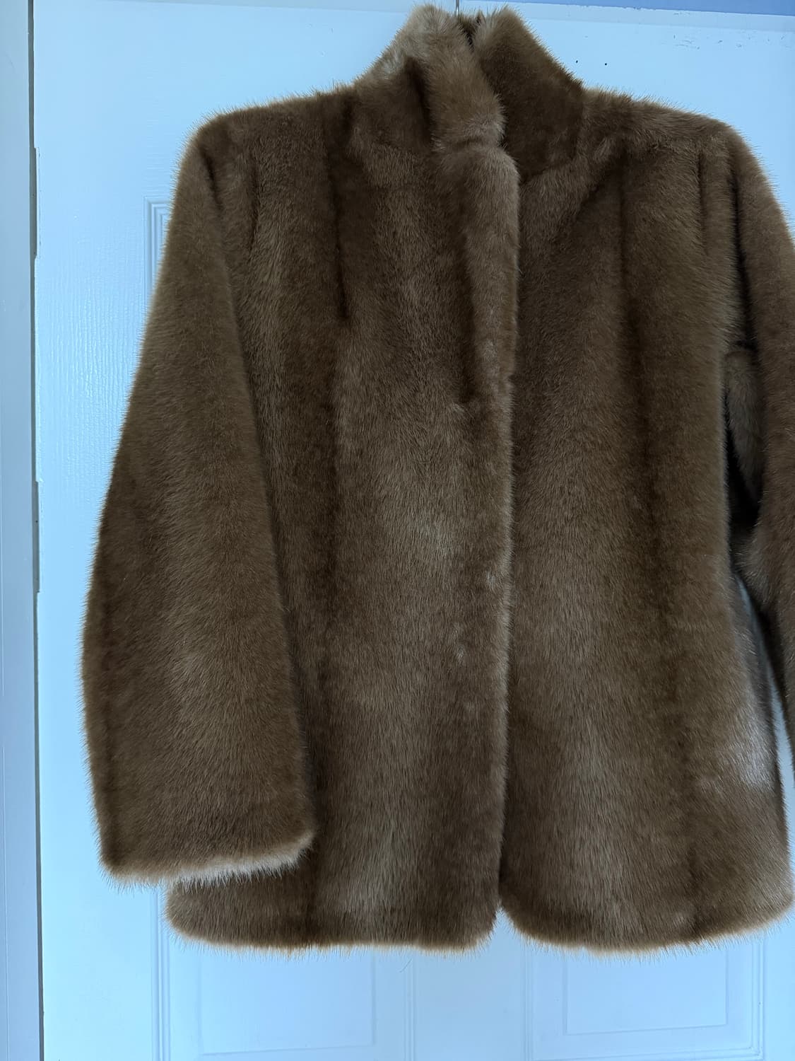 해브레스 Haveless 제니 퍼 fur 자켓 브라운 상품이미지2