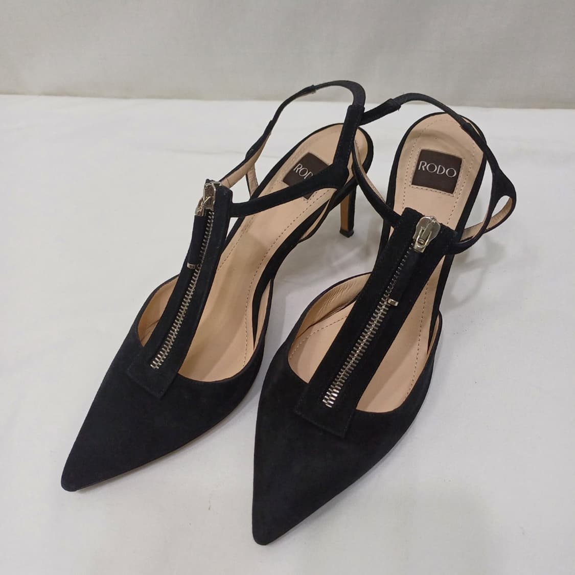 RODO 스웨이드 힐 샌들 슬링백 구두 235 ~ 볼없는 240 사랑봉봉 상품이미지1