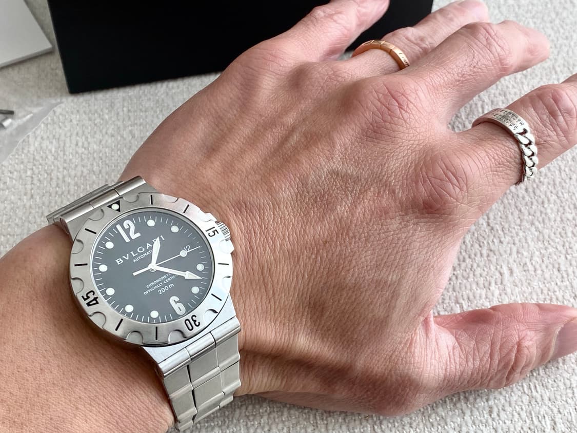 불가리 디아고노 스쿠버 SD38S 오토메틱 38mm 스틸 상품이미지3