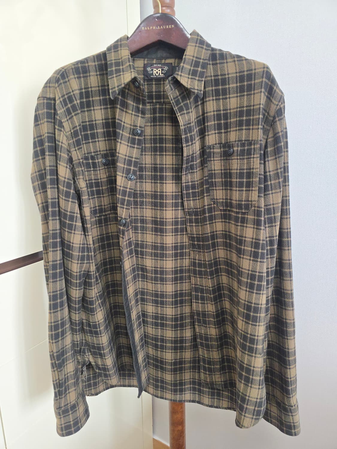 RRL Indigo Herringbone Workshirt, M사이즈 상품이미지1