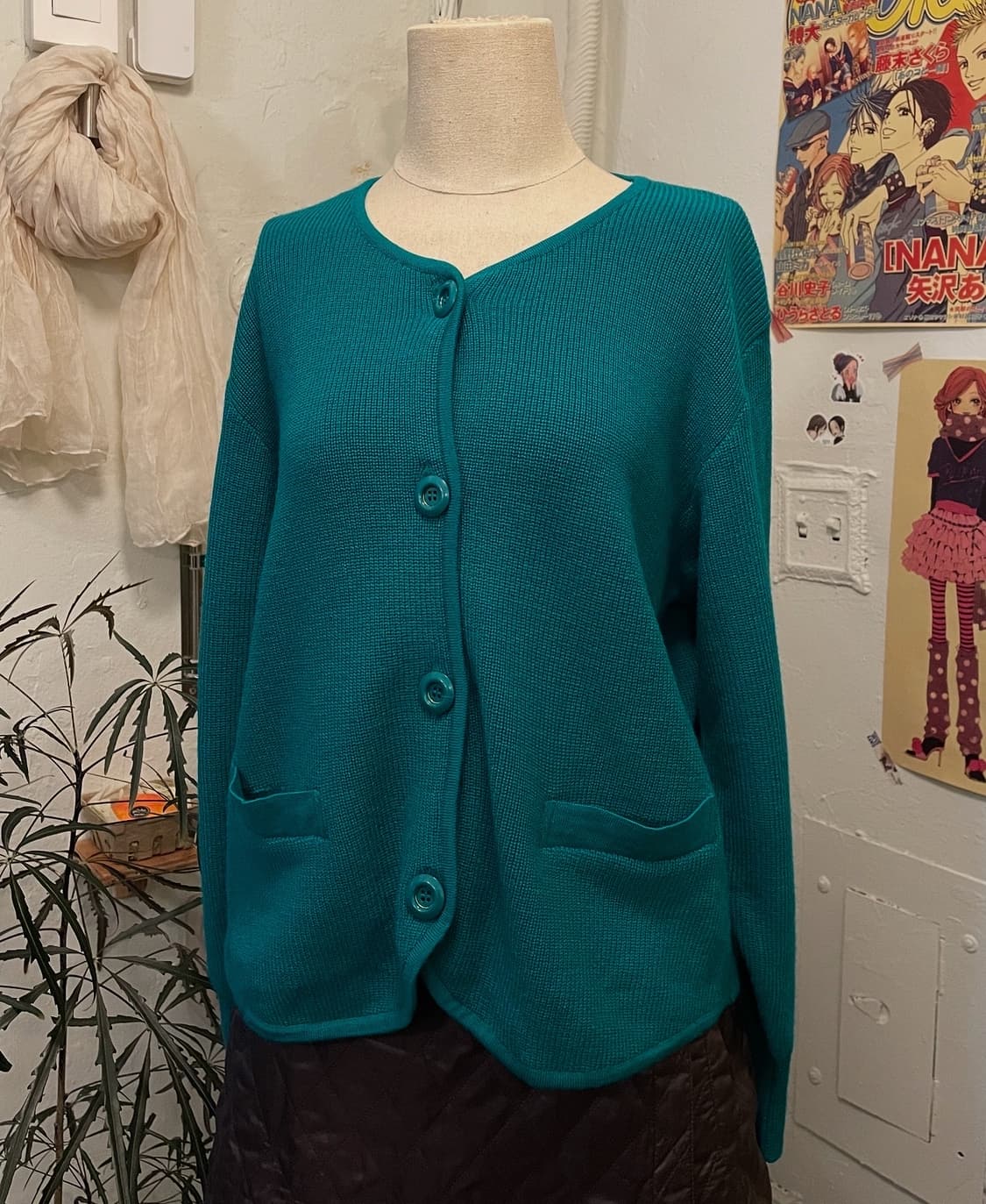청록 울니트 가디건 [무배]  상품이미지5