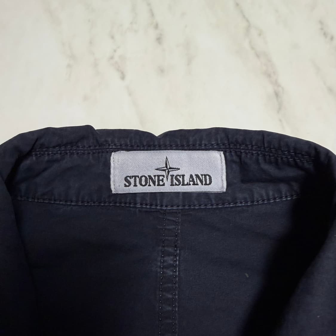 [20ss] 스톤 아일랜드 올드 이펙트 오버셔츠_네이비 블루 상품이미지3