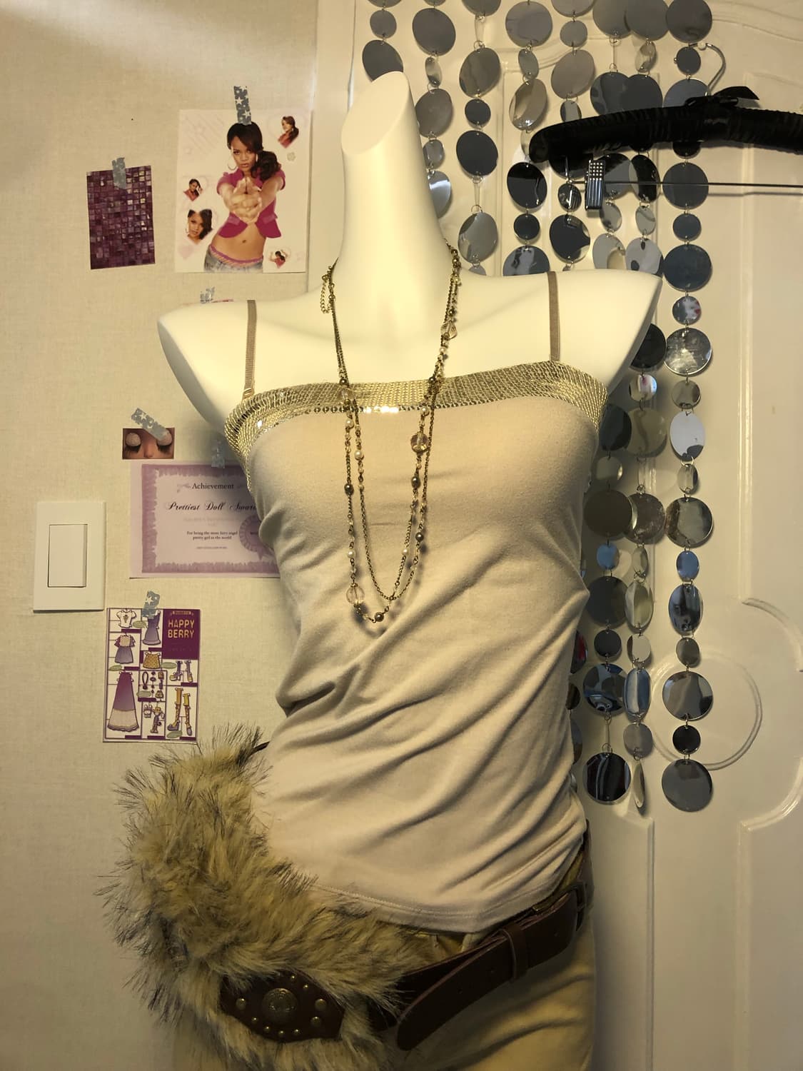 spangles gold sleeveless  상품이미지1
