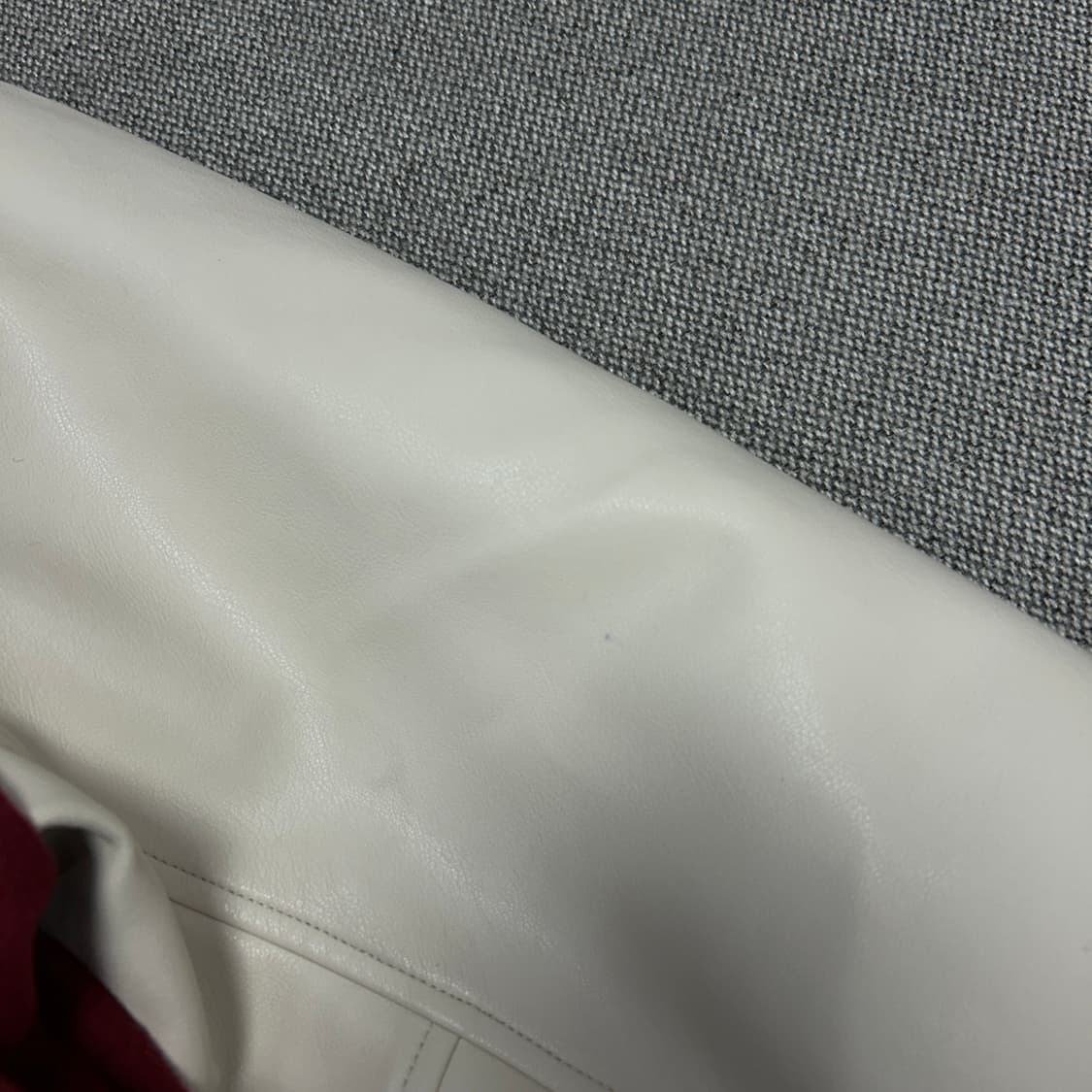 MLB 레드삭스 버건디 누빔 바시티자켓(S) 상품이미지6