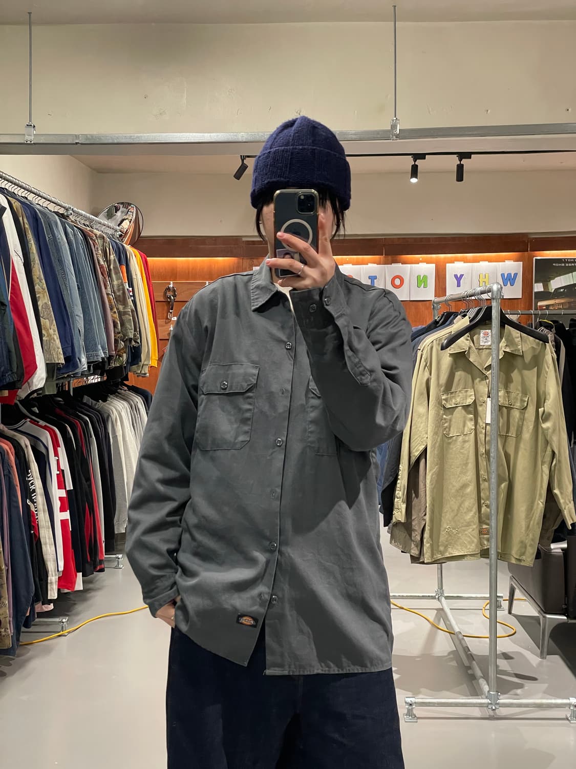 디키즈 워크 셔츠(그레이)   상품이미지1