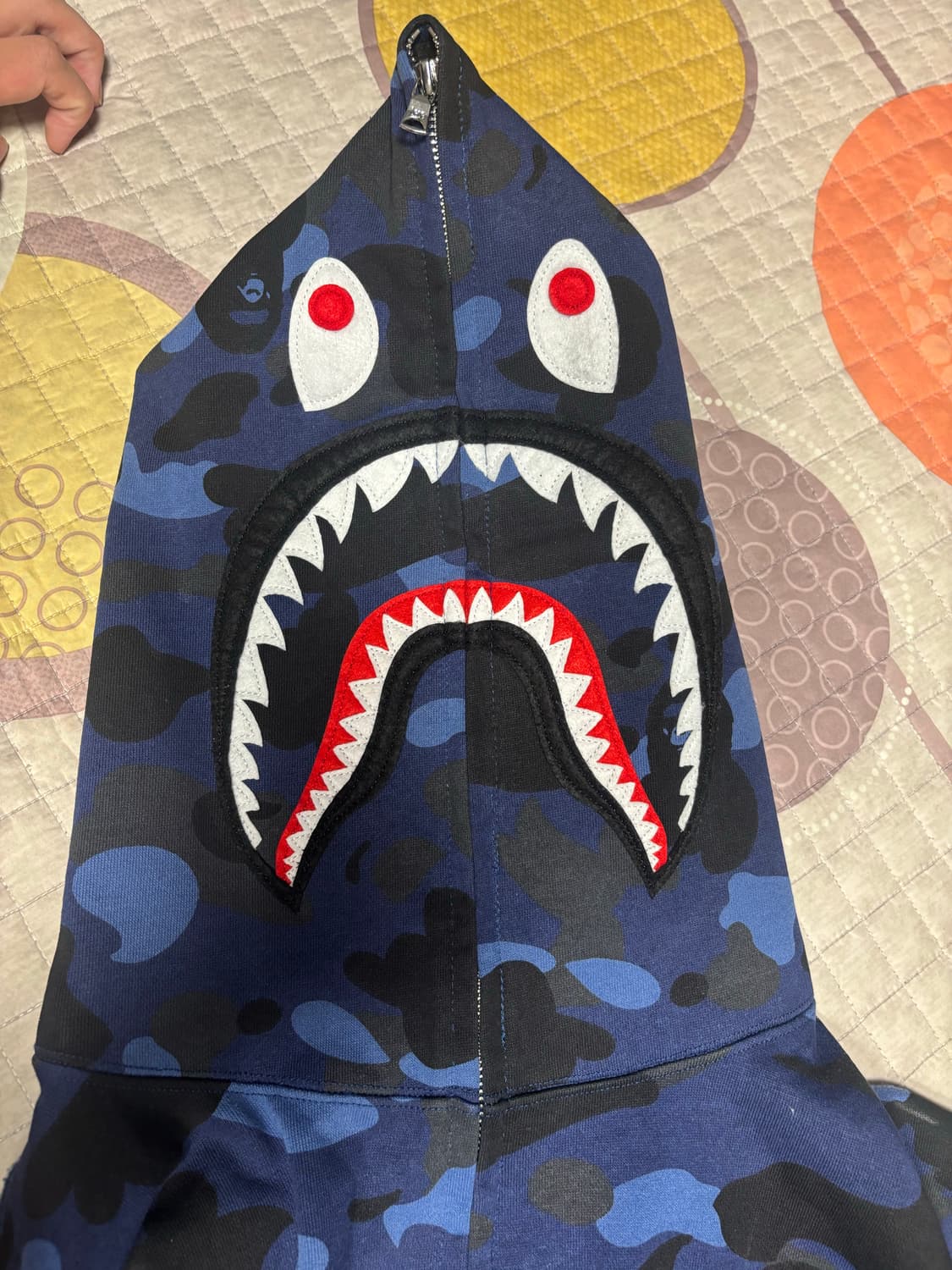 베이프 샤크후드집업 청계 XL 상품이미지1