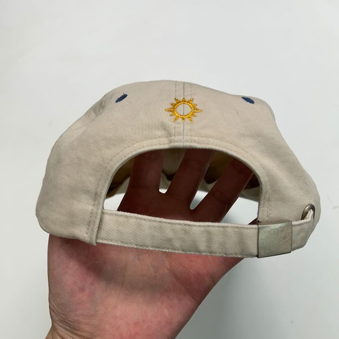 헬로 선라이즈  투 톤 워시드 OG 로고 6패널 캡 베이지&빈티지블루 상품이미지5