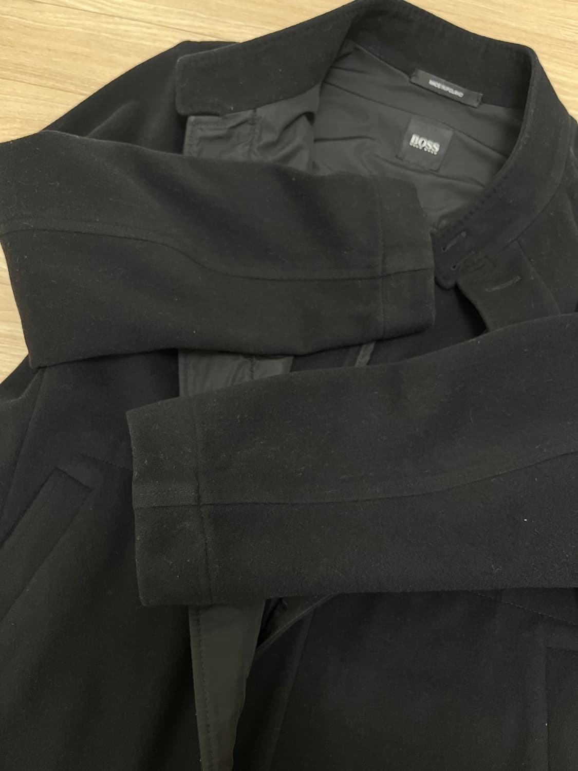 휴고 보스 정품 캐시미어 울 숏코트 여자도 가능 상품이미지4
