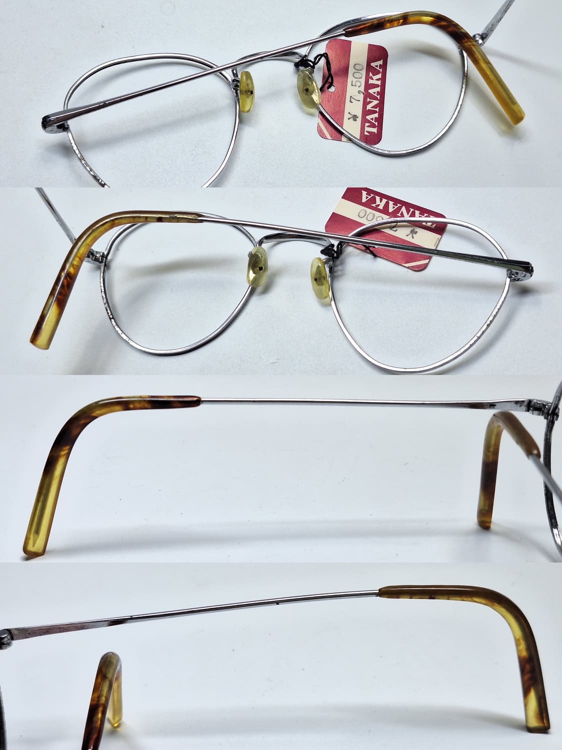 80s 일본제 빈티지 데드스톡 미사용/역삼각형 판토형 안경테 클래식 상품이미지9