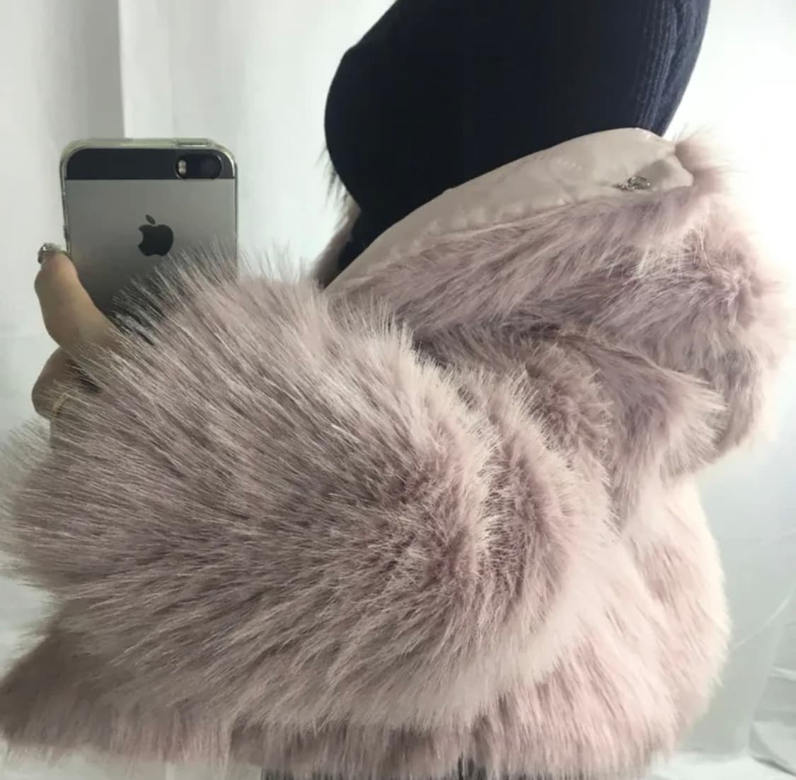 유화드 핑크퍼자켓 상품이미지1