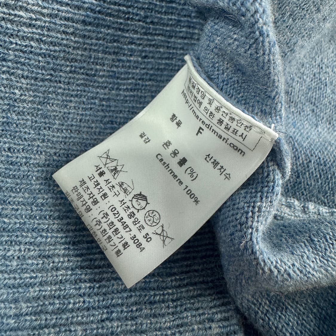 마레디마리 캐시미어100 브이넥 풀오버 상품이미지5