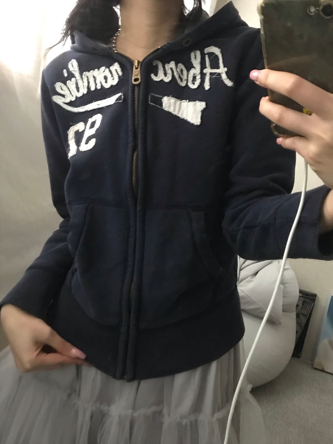 아베크롬비 네이비 후드집업 상품이미지1