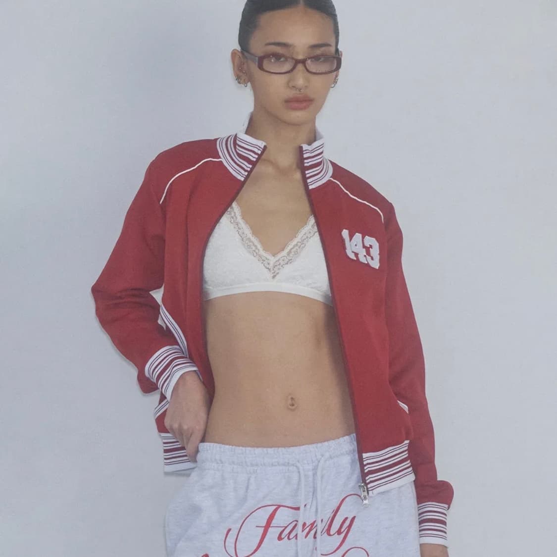 스컬프터 Stripe Track Zip-Up Red 상품이미지3