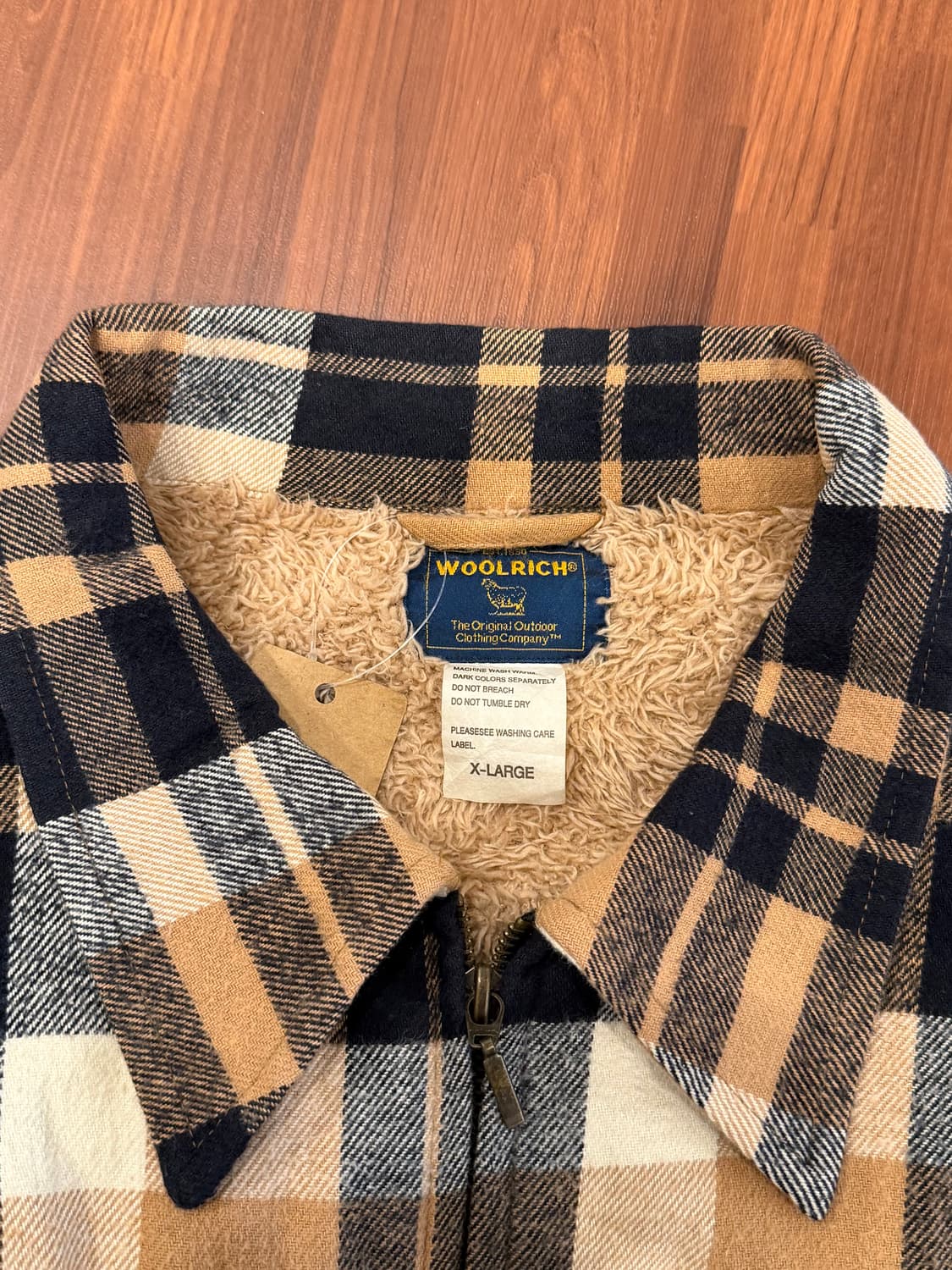 00s Woolrich 울리치 쉐르파 플란넬 체크 집업 자켓 상품이미지9