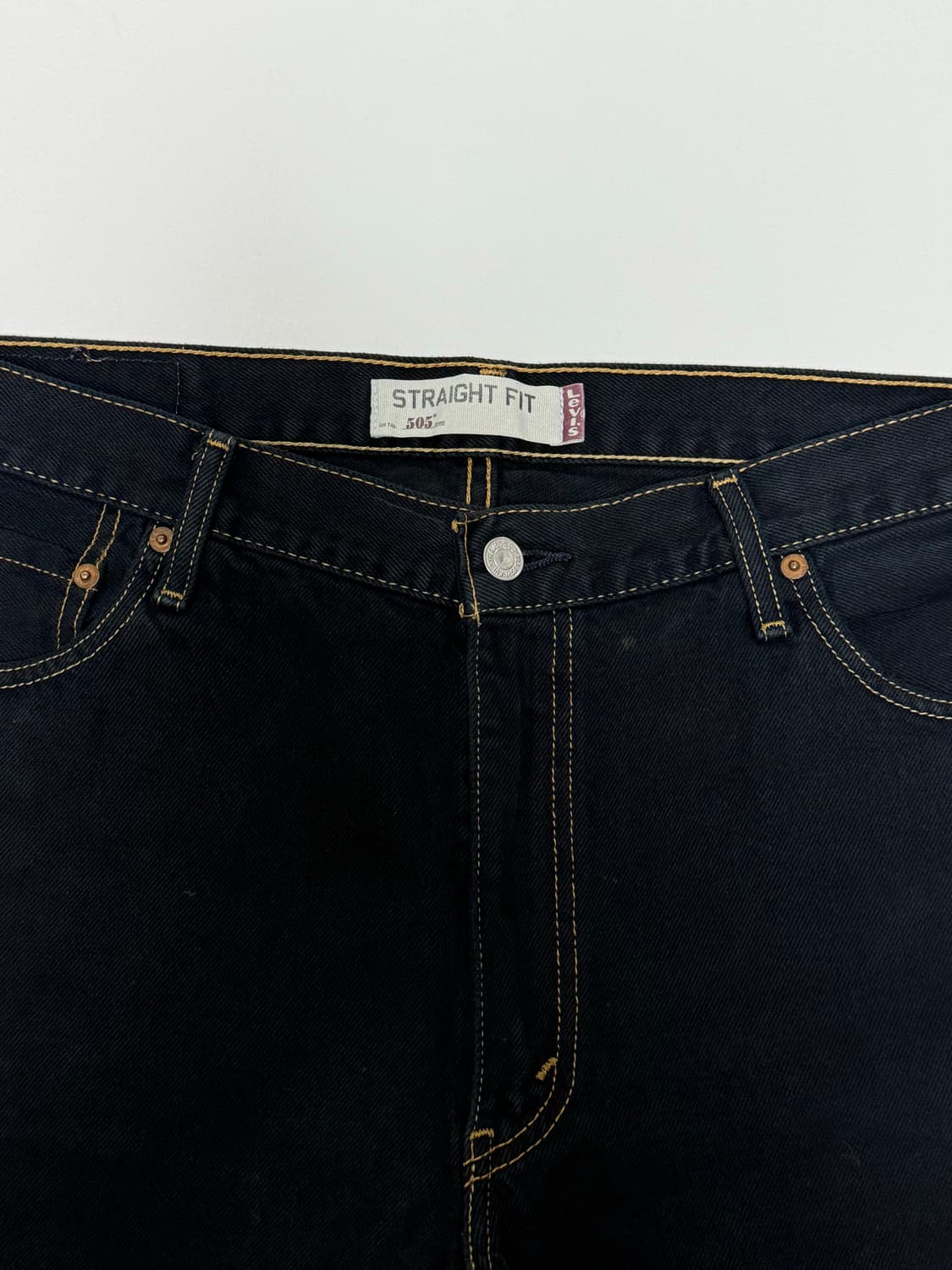 리바이스 505 블랙진 데님팬츠 36x32 상품이미지4