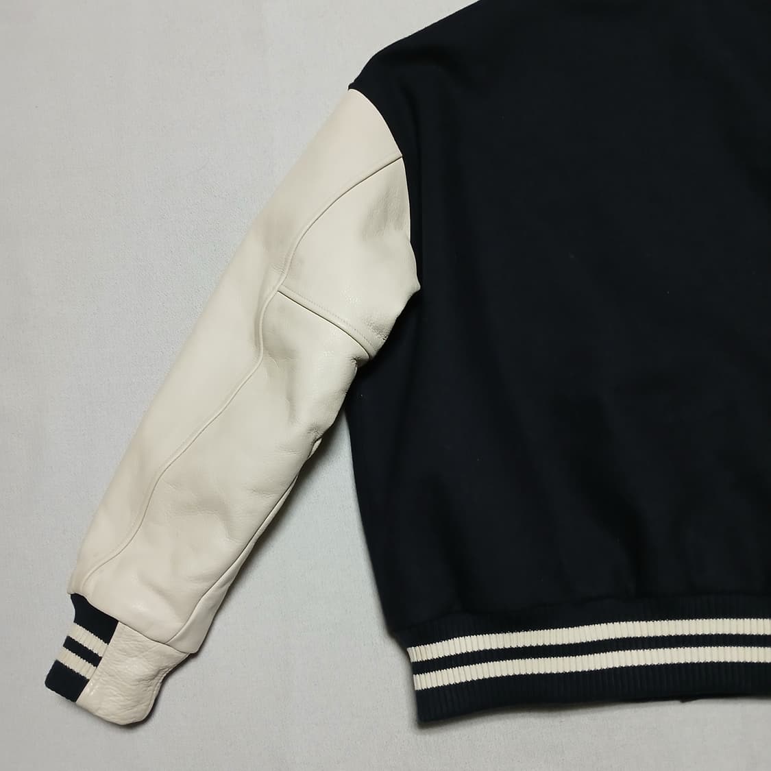 에스피오나지 espionage 울 소가죽 바시티 자켓 점퍼 상품이미지6