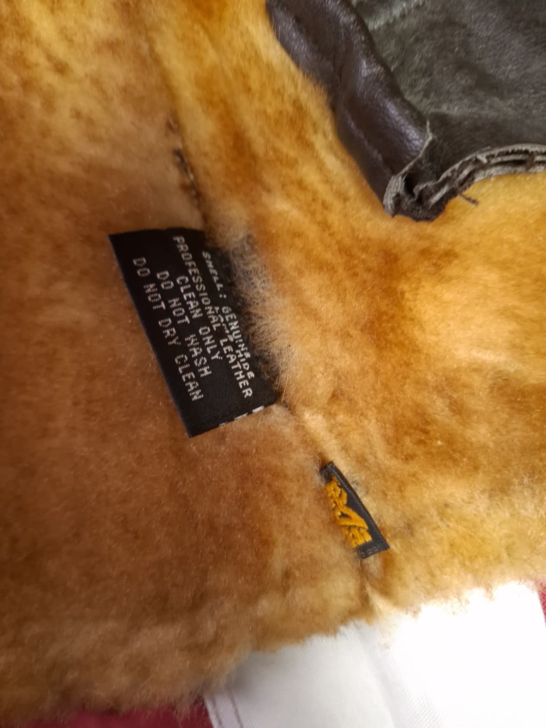 새제품 오리지날 알파사 WW2 미공군 B-7 리얼레더 항공 무스탕 베스트 상품이미지4