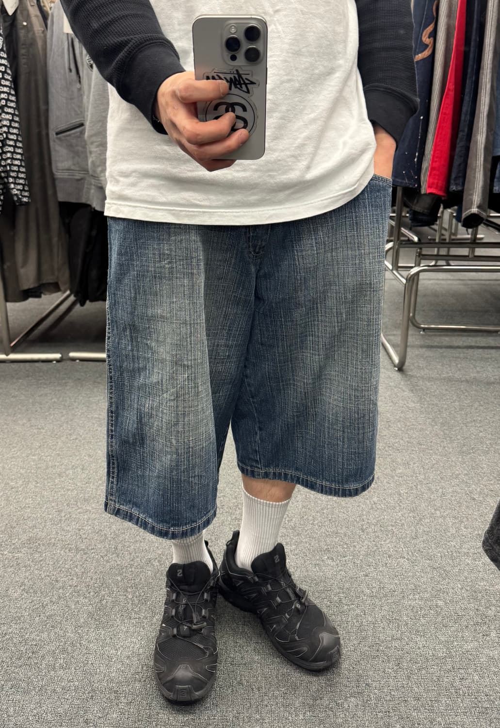 38)South Pole 빈티지 버뮤다 데님 팬츠 상품이미지1