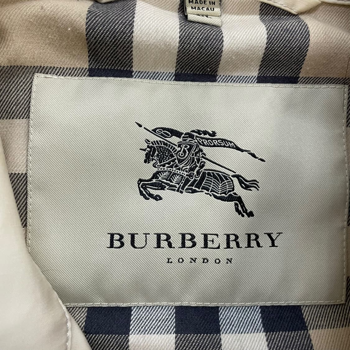 버버리 Burberry 기마 자수 로고 블루종 자켓 베이지 상품이미지5