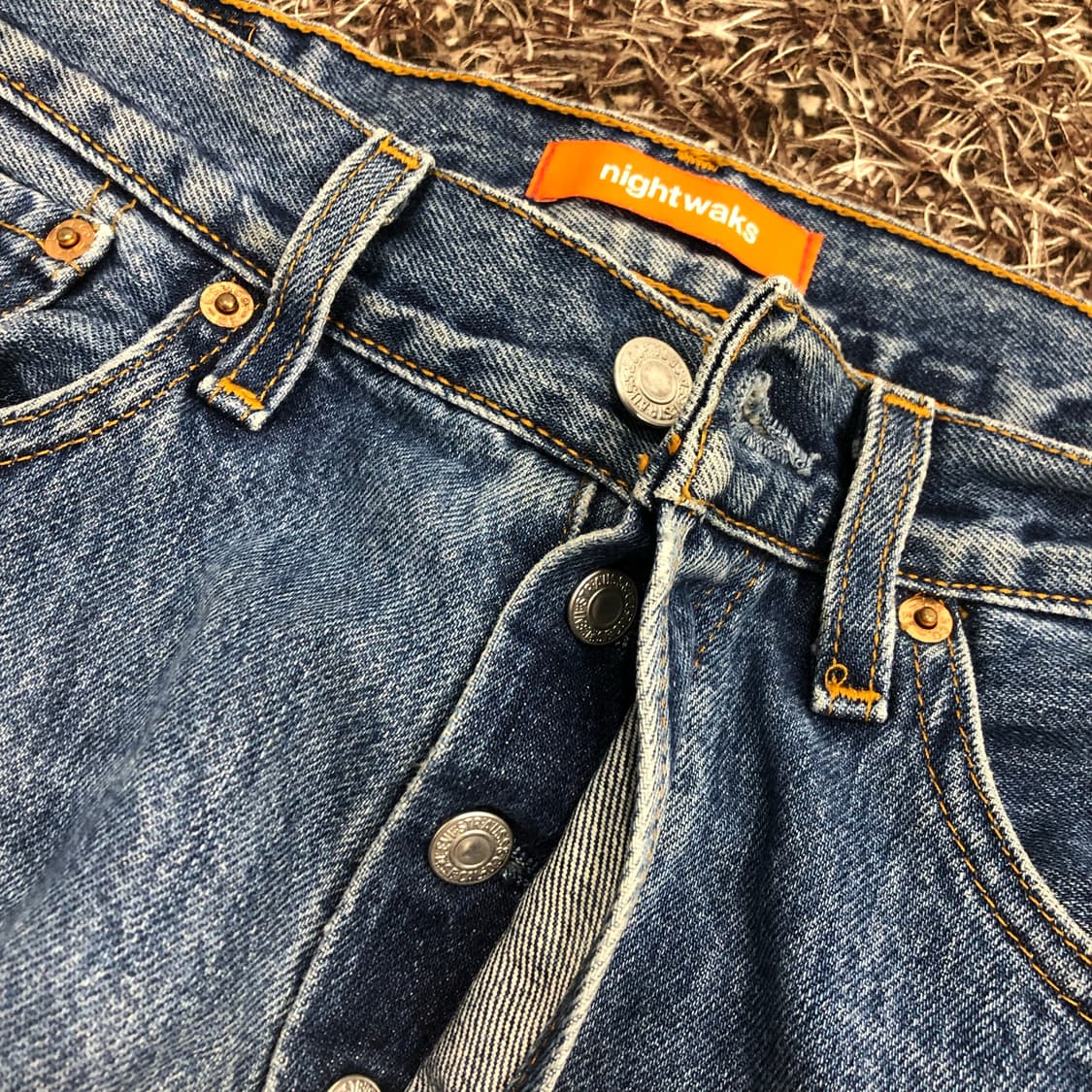 리바이스 501 나이트웍스 워싱 데님 팬츠 상품이미지4