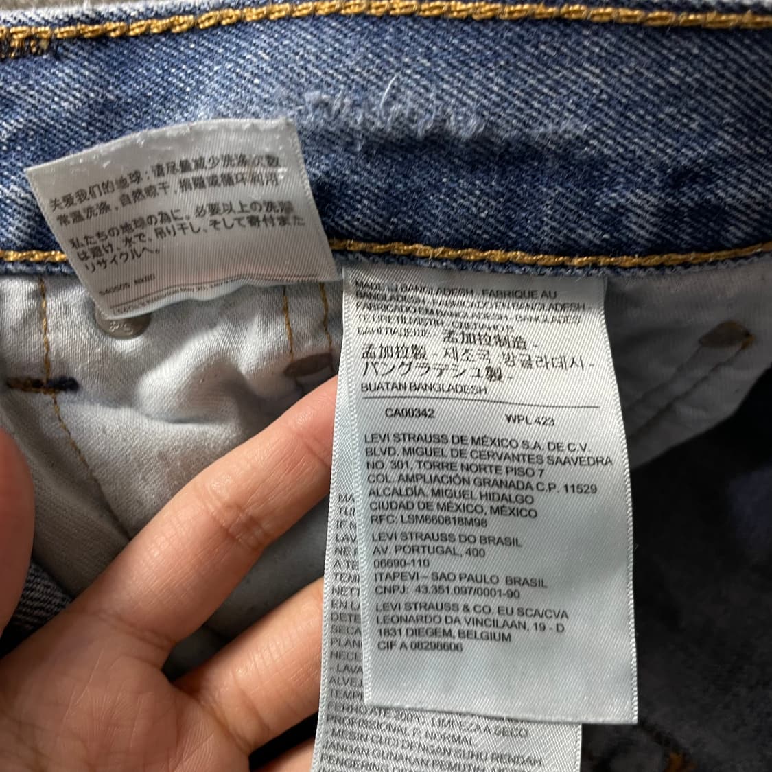 (34) 리바이스 505 34X29 연청 데님 팬츠 상품이미지3