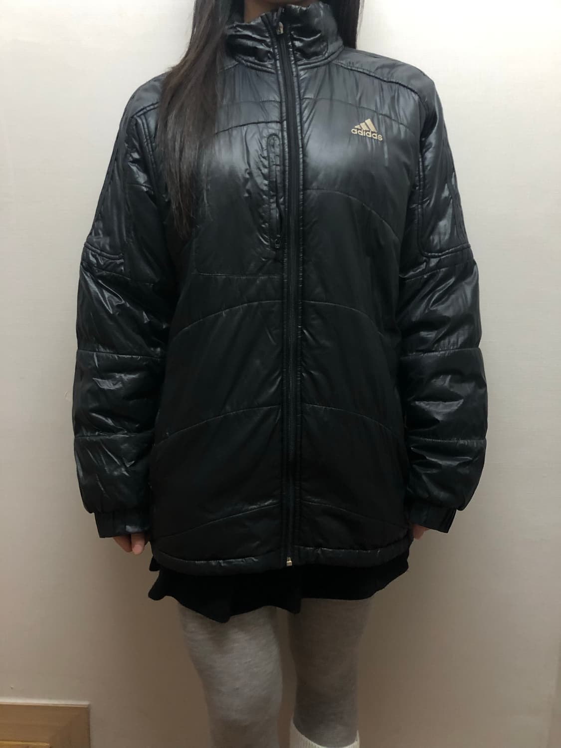 빈티지 아디다스 블랙 패딩 점퍼 상품이미지1