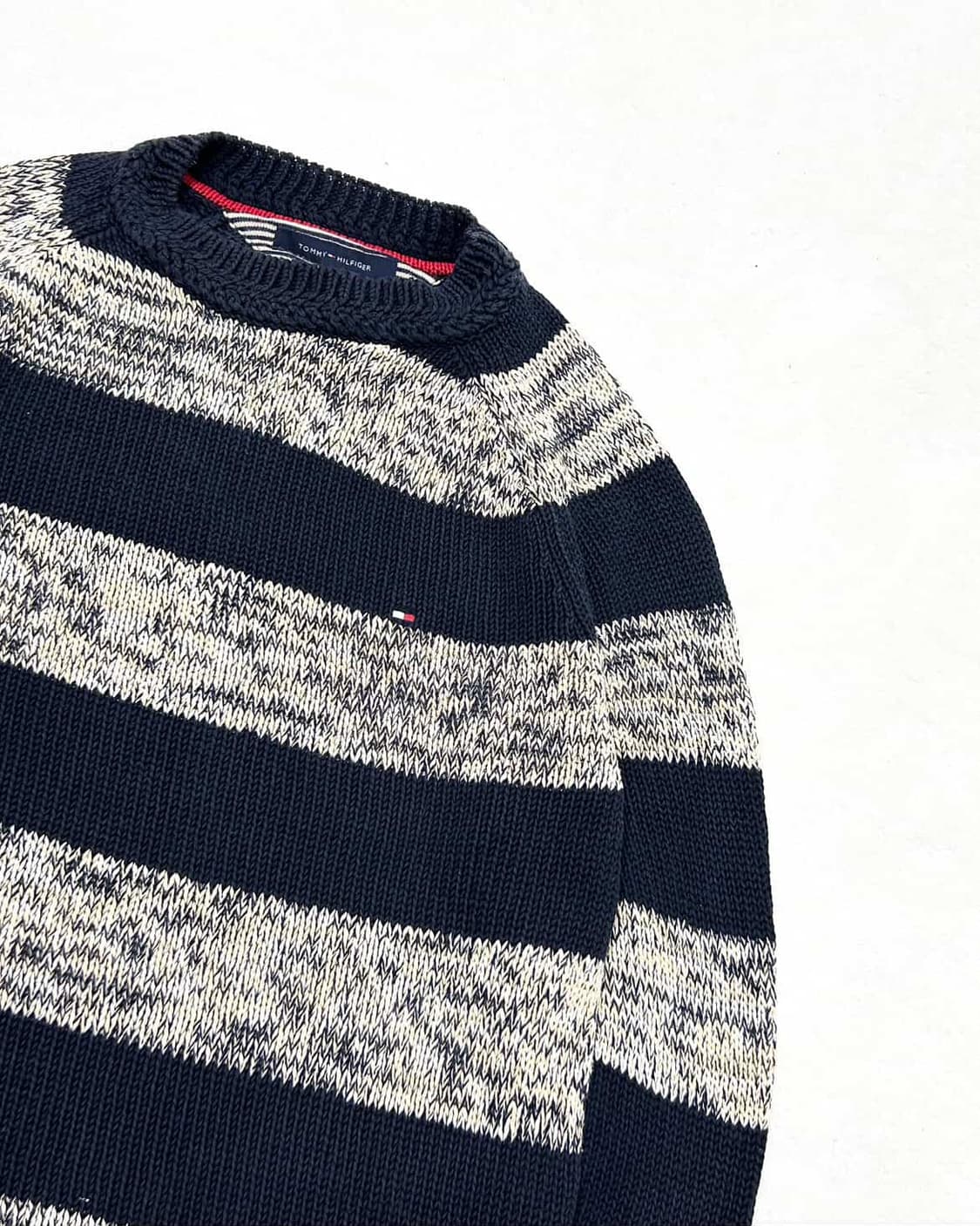 타미힐피거 미니로고 단가라 니트 상품이미지6
