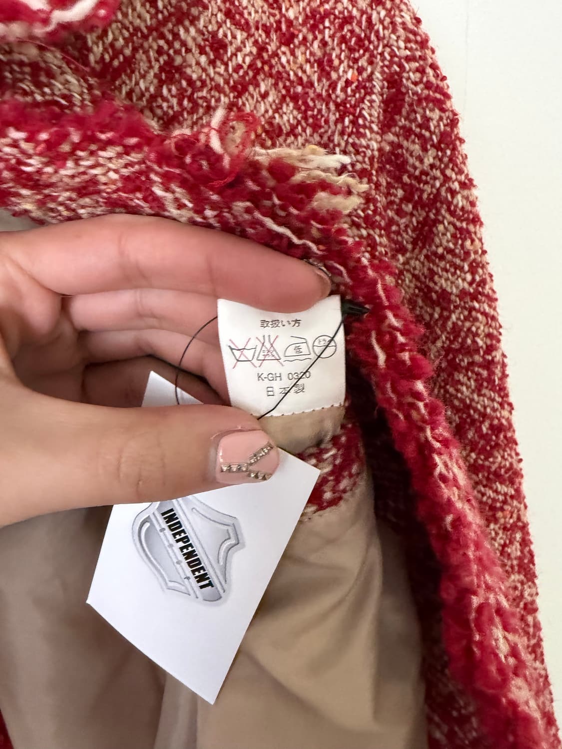 marquistone by 로얄플래시 프린지 트위드 코트 상품이미지7